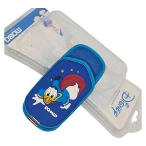 Disney Donald Duck Flip Cell Phone Case Blue Leather Wireless Universal Pouch